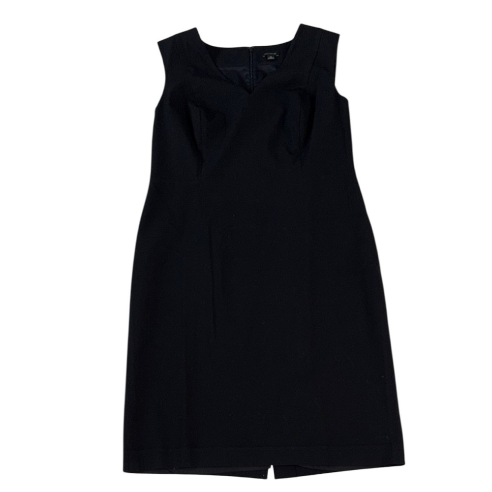 Ann Taylor Black Sleeveless Midi Dress Size 12